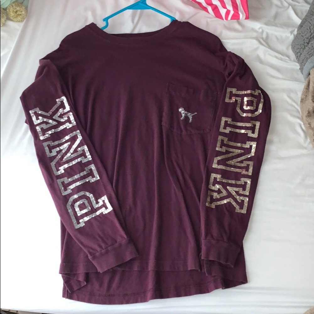 Gold & Silver Sequined PINK Long Sleeve